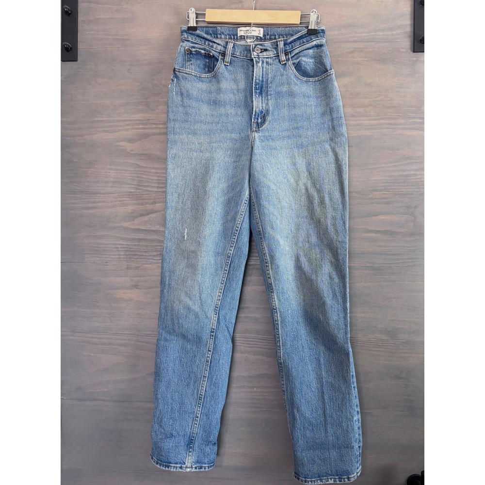 Abercrombie & Fitch The '90s Straight Ultra High Rise Curve Love Size‎ 4 27 - Picture 3 of 5
